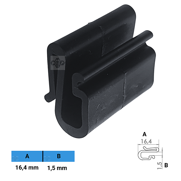 Grampo Presilha 16,4X1,5mm