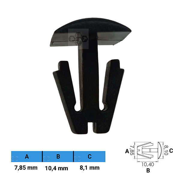 Grampo Presilha 7,85X10,4X8,1mm
