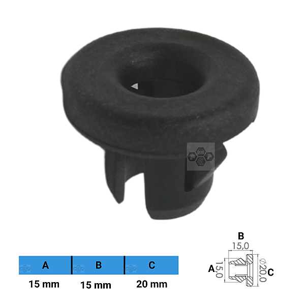 Grampo Presilha 15X15X20mm