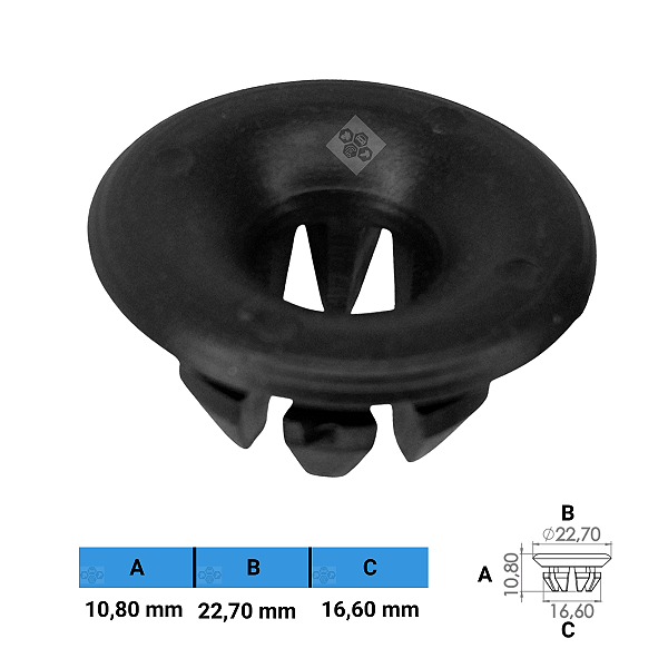 Grampo Presilha 10,80X22,70X16,60mm