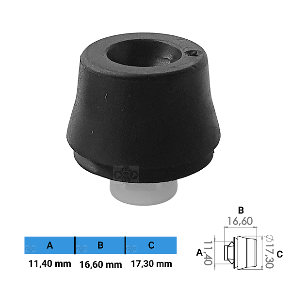 Grampo Presilha 11,40X16,60X17,30mm