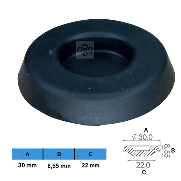 Grampo Presilha 30X8,55X22mm