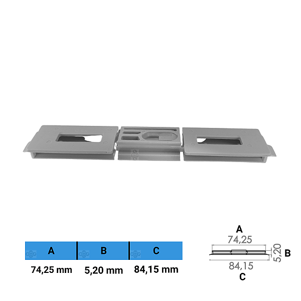 Grampo Presilha 74,25X5,20X84,15mm
