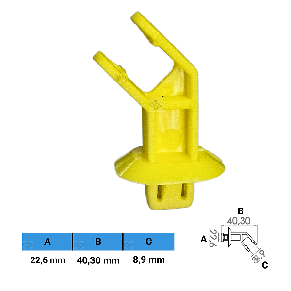 Grampo Presilha 22,6X40,30X8,9mm