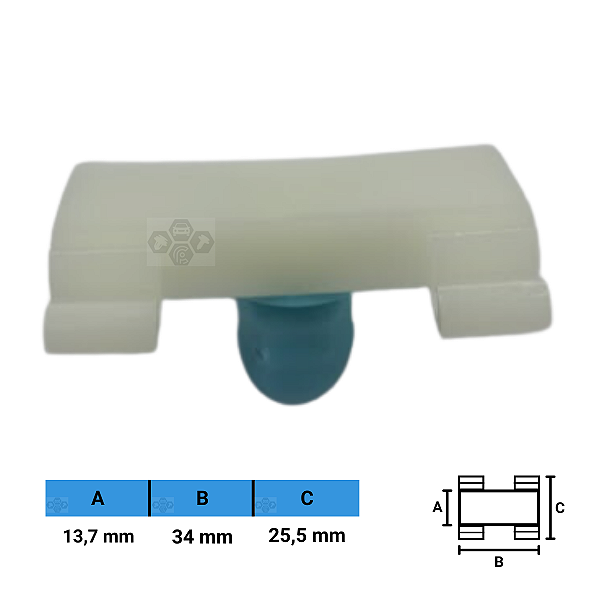 Grampo Presilha 13,7X34X25,5mm