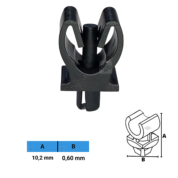 Grampo Presilha 10,2X0,60mm