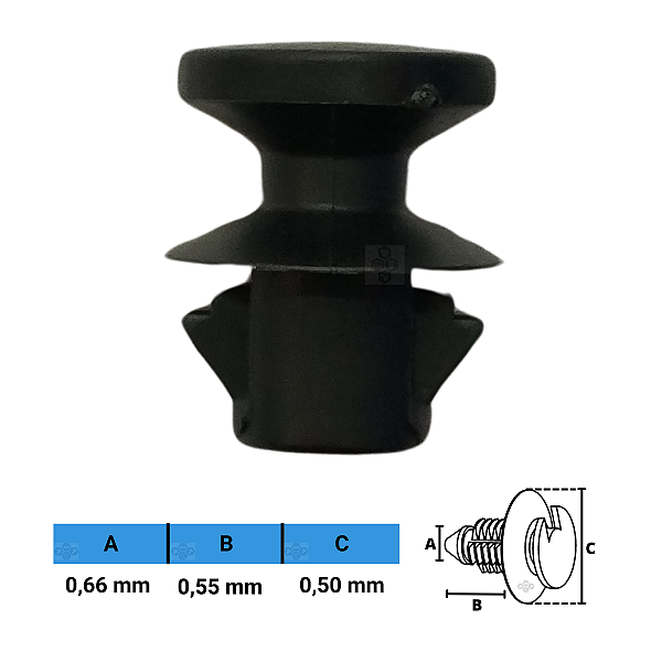 Grampo Presilha 0,66X0,55X0,50mm