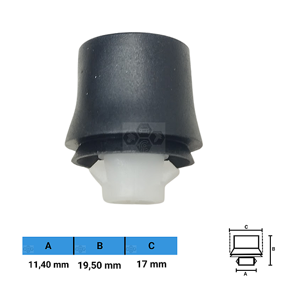 Grampo Presilha 11,40X19,50X17mm