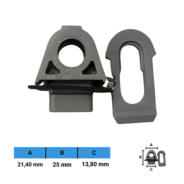 Grampo Presilha 21,40X25X13,80mm