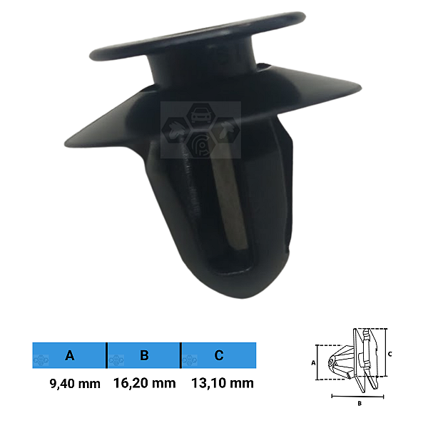 Grampo Presilha 9,40X16,20X13,10mm