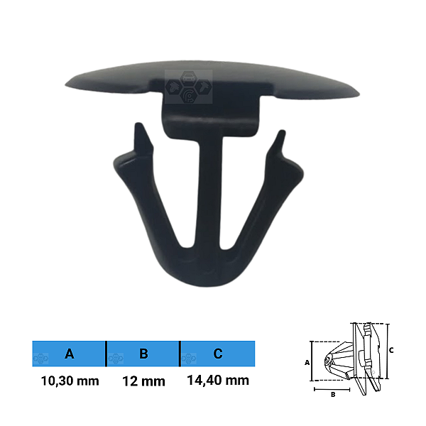 Grampo Presilha 10,30X12X14,40mm