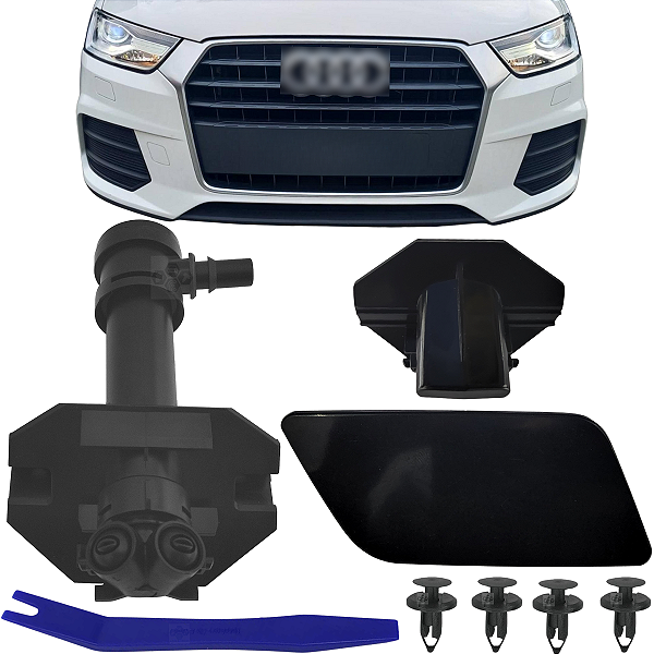 Kit Tampa do Esguicho e Esguicho Limpador Farol Para Q3 2012/2019 Lado Passageiro 8U0955101