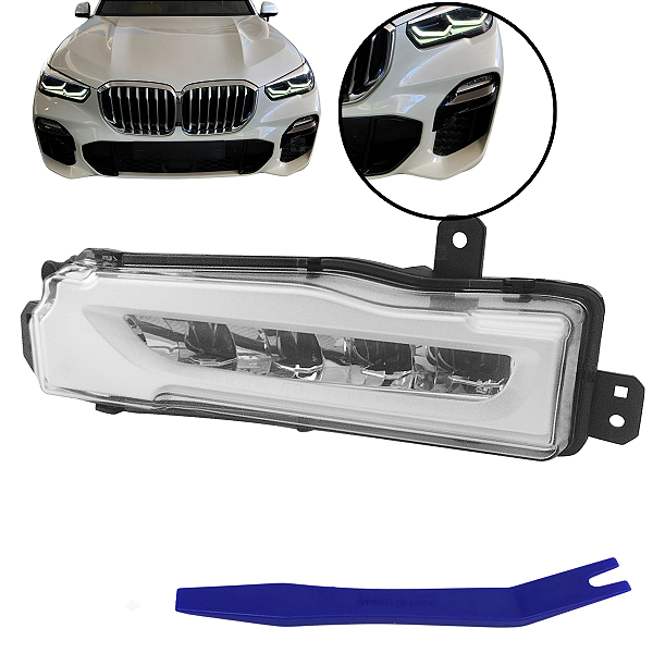 Farol Milha Neblina Nevoeiro Led Parachoque X5 M Sport 2017/2023 Lado Passageiro 63177406366