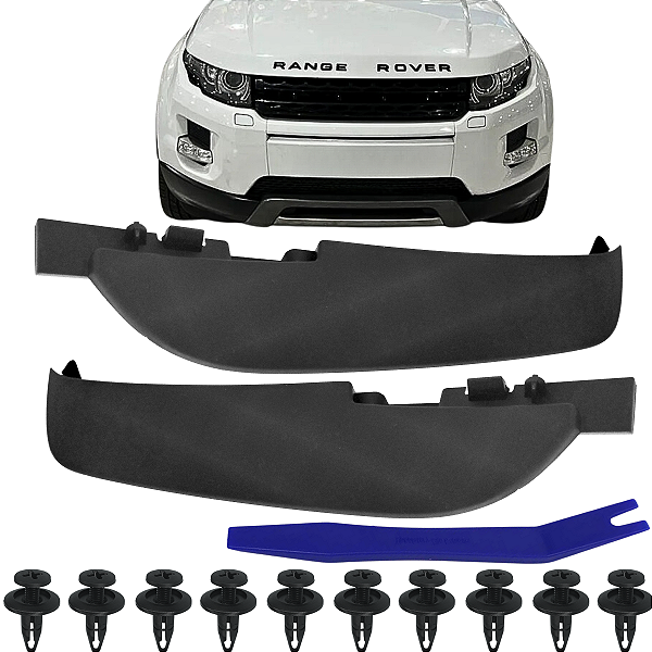 Acabamento Frontal Parachoque Evoque Pure e Prestige 2011/2015 Lado Passageiro LR026536 Lado Motorista LR026537