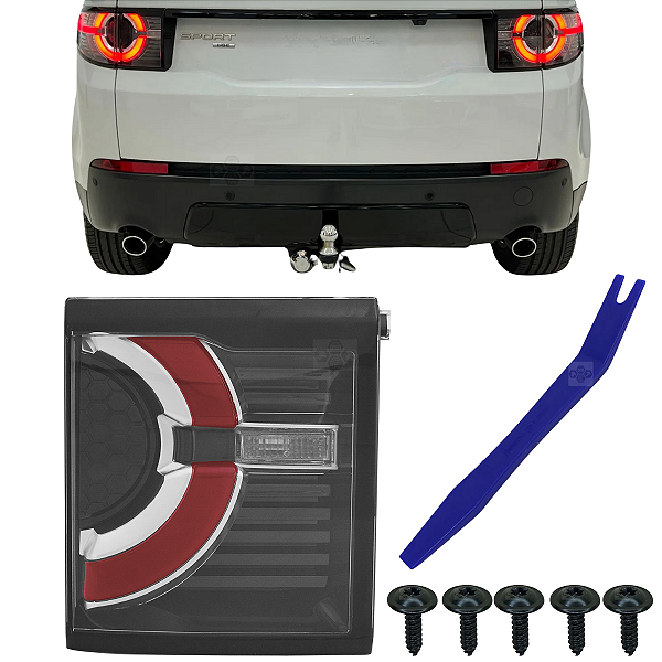Lanterna Led Tampa Traseira Mala Para Discovery Sport 2015/2019 Lado Passageiro LR101696