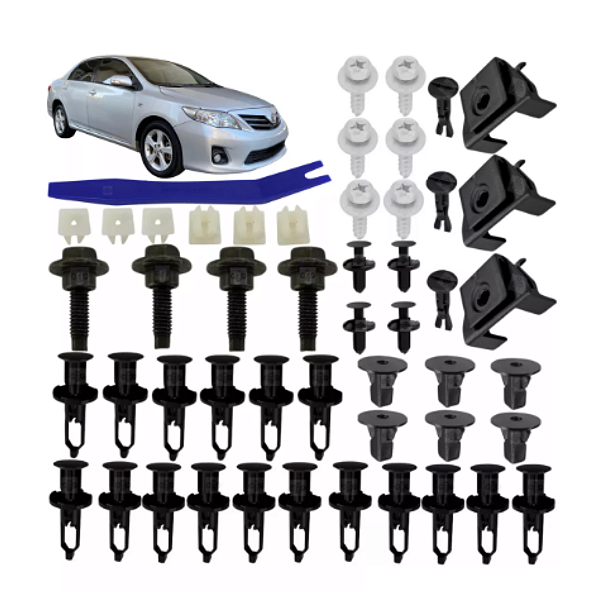 45 Presilhas Parachoque Dianteiro Traseiro Para Corolla 2009/2014