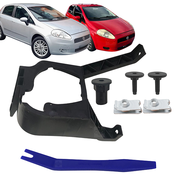 Suporte Fixação Alojamento Farol Milha Punto 2007/2011 Lado Motorista