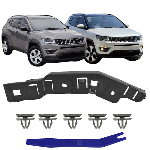 Guia Garra Suporte Parachoque Dianteiro Para Compass 2017/2021 Lado Motorista 68244509AB