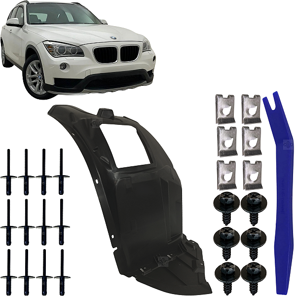 Capa Caixa Roda Parabarro Dianteiro para BMW X1 2010/2015 Lado Motorista 51717290159