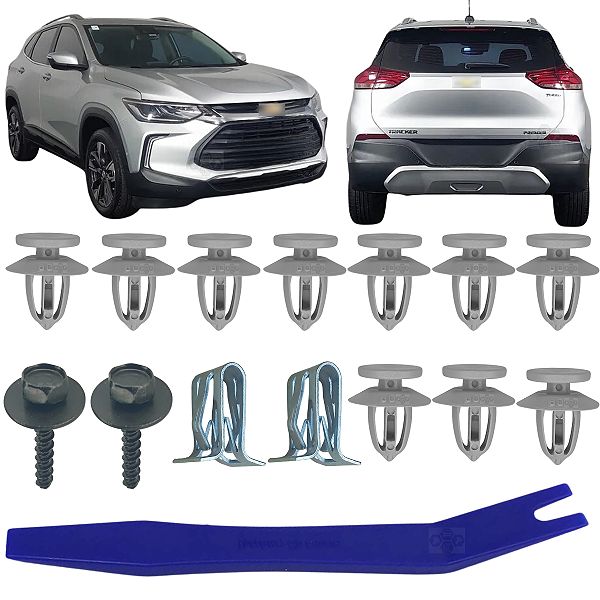 14 Grampo Presilha Forração Tampa Porta Mala Chevrolet GM Tracker 2020/2024