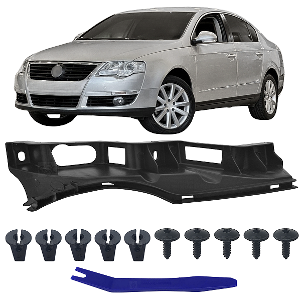 01 Guia Garra Parachoque Dianteiro Para Volkswagen Passat Lado Passageiro 2006/2011