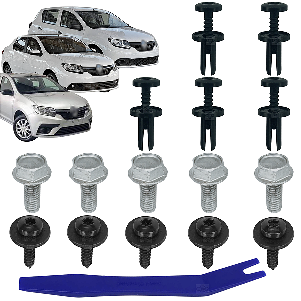 15 Grampo Presilha Defletor Radiador Superior Renault Sandero 2014/2024