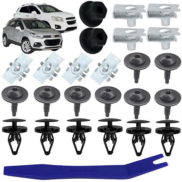 24 Grampo Presilha Parabarro Dianteiro Chevrolet GM Tracker 2014/2019