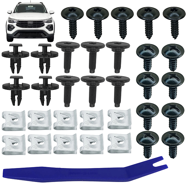 33 Grampos Presilha Parachoque Dianteiro Fiat Pulse 2022/2024