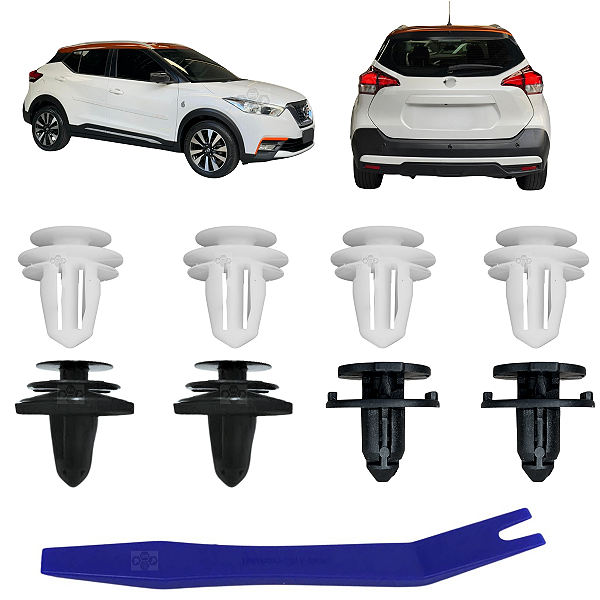 08 Grampo Presilha Moldura Soleira Porta Mala Nissan Kicks 2017/2024