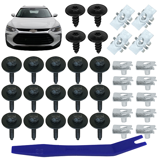 33 Grampo Presilha Spoiler Diant. Chevrolet GM Tracker Nova 2020/2024