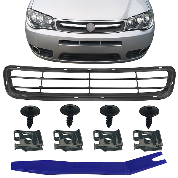 Grade Parachoque Central Fiat Palio Way Fire Economy 2010 a 2016