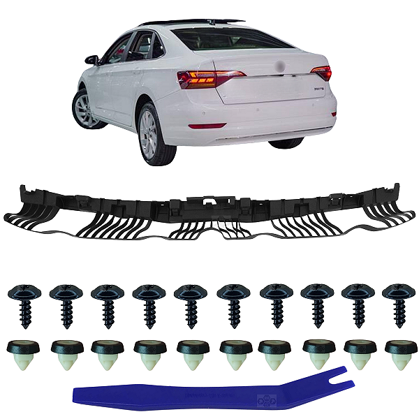 Suporte Guia Garra Central Parachoque Traseiro Para Volkswagen Jetta 2019/2024