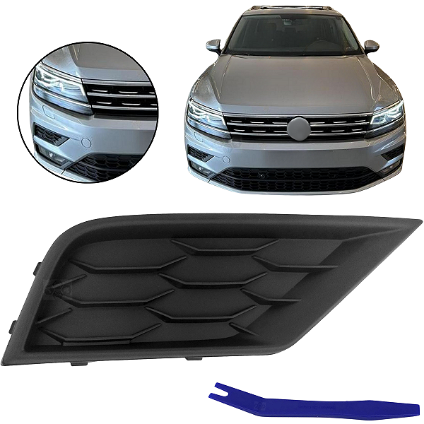 Tampa Grade Inferior Parachoque Milha Para Volkswagen Tiguan 2017/2022