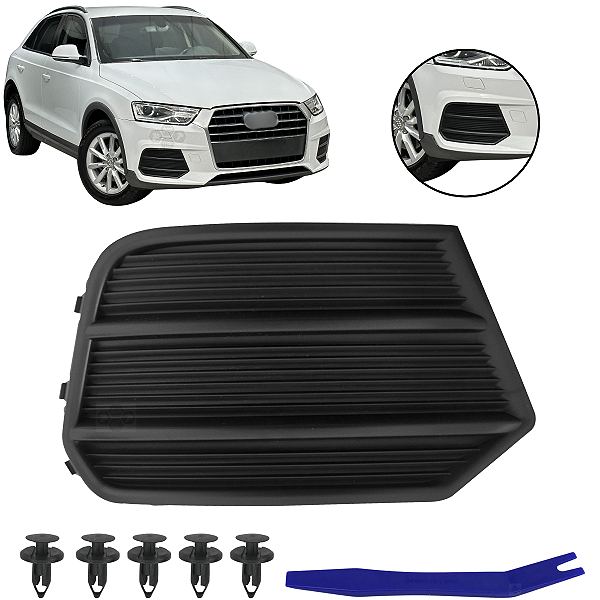 Grade Farol Milha Neblina Auxiliar Fechada Para Audi Q3 2016/2019