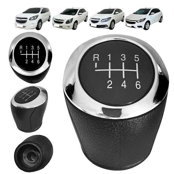 01 Manopla Bola Cambio Marcha Para Chevrolet Onix Prisma Cobalt Sonic Spin