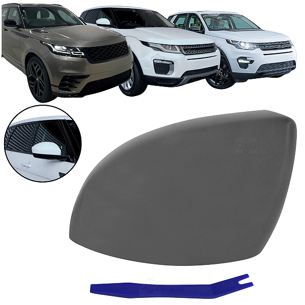 01 Tampa Capa Retrovisor Para Land Rover Range Rover Evoque SE HSE Discovery Sport e Velar