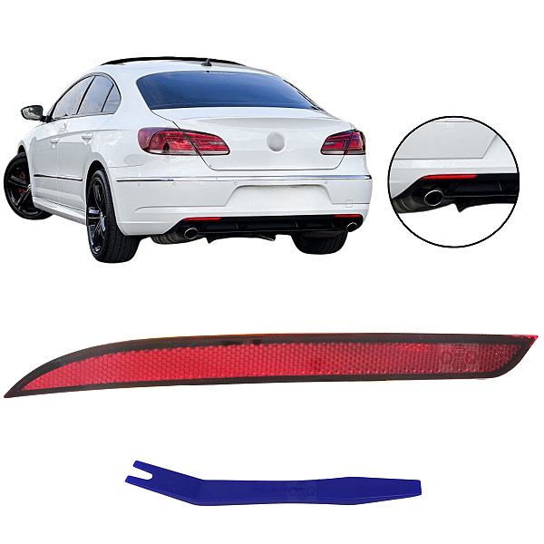 Farol Refletor Luz Inferior Olho de Gato Para Volkswagen Passat CC 2012/2017