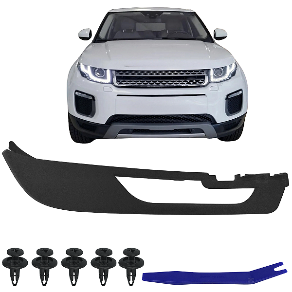 Defletor Acabamento Moldura Spoiler Friso Inferior Frontal Parachoque Dianteiro Land Rover Range Rover Evoque