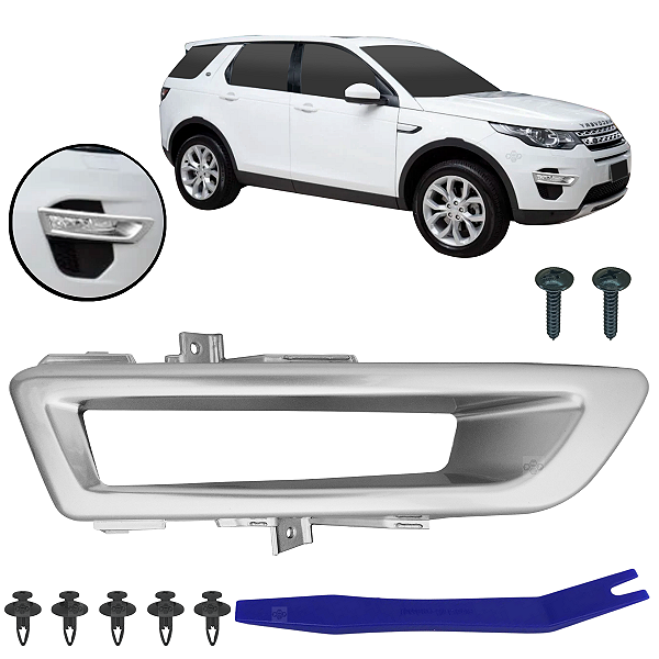 Grade Acabamento Inferior Moldura Farol Milha Parachoque Dianteiro Para Land Rover Discovery Sport 2015/2019