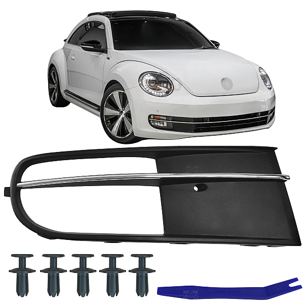 Grade Moldura Farol Inferior Milha Farolete Para Volkswagen New Beetle 2012/2016