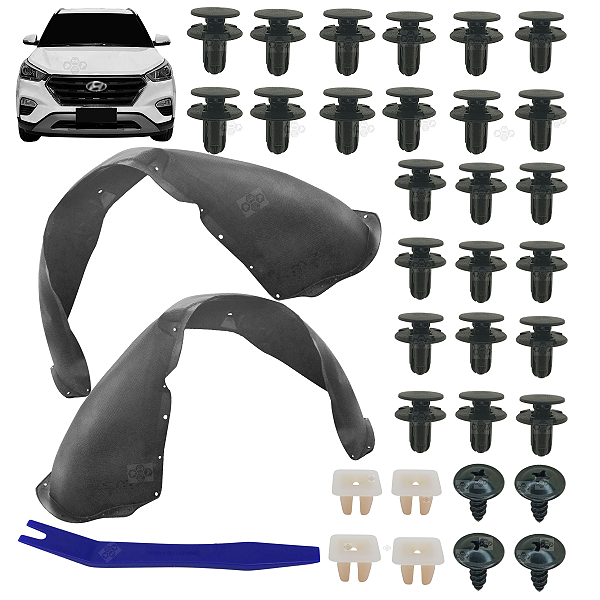 Capa Roda Parabarro Lameiro Dianteiro Para Hyundai Creta 2017/2021