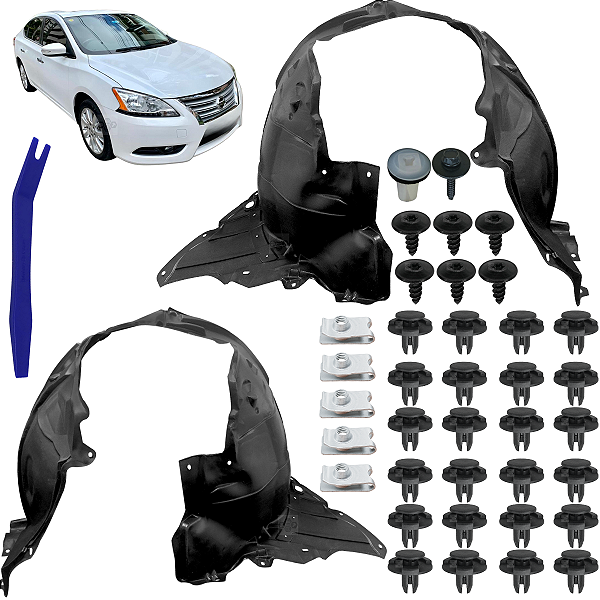 Parabarro Capa de Roda Lameiro Dianteiro Para Nissan Sentra 2014/2020