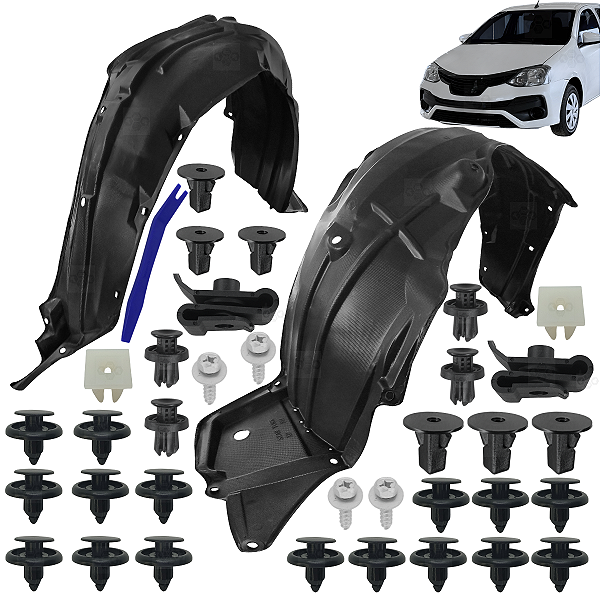 Parabarro Lameiro Capa Roda Dianteiro Para Toyota Etios 2010/2017