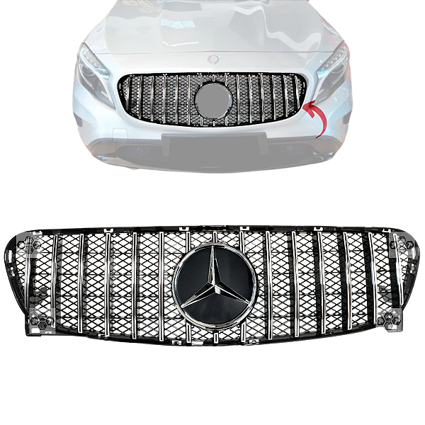 Grade Central do Parachoque Dianteiro Para Mercedes-Benz Gla 200 250 2013/2017