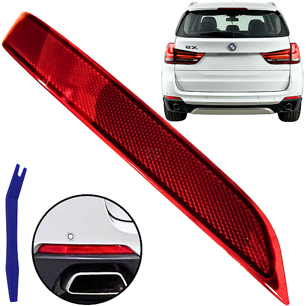 Refletor Traseiro Parachoque Para BMW X5 2014 a 2018