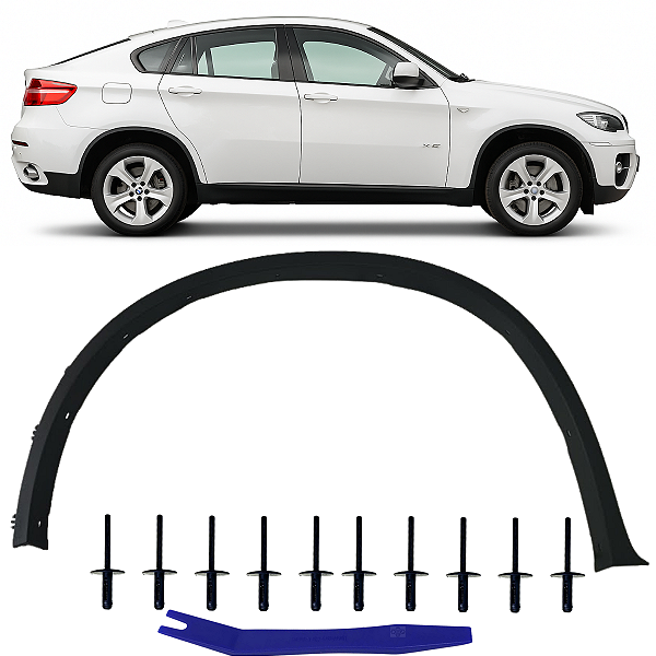 Moldura Paralama Traseiro Para BMW X6 E71 E72 2007/2014
