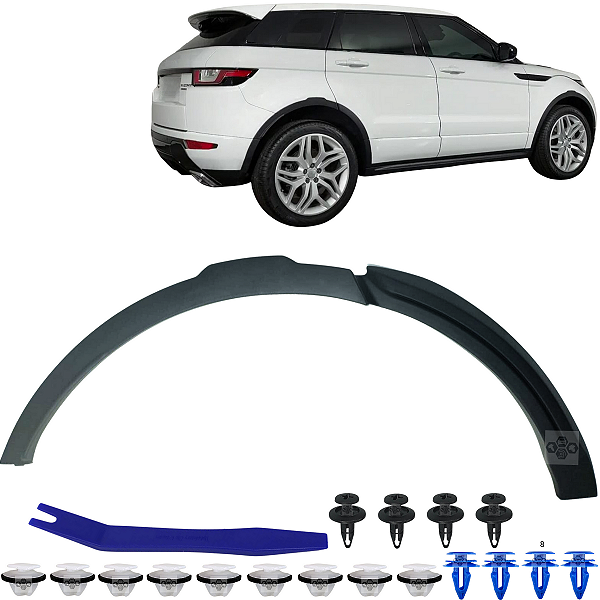 Kit Moldura Porta Paralama Traseiro Evoque 2012/2018