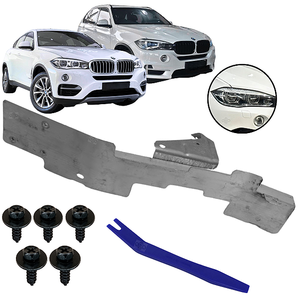 01 Guia Suporte Farol compativel BMW X5 X6 2014 / 2019
