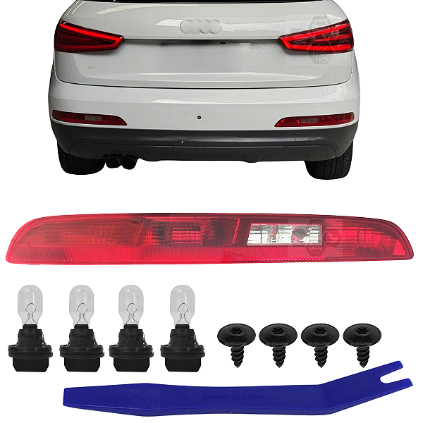 Refletor inferior parachoque traseira para audi q3 2012/2015