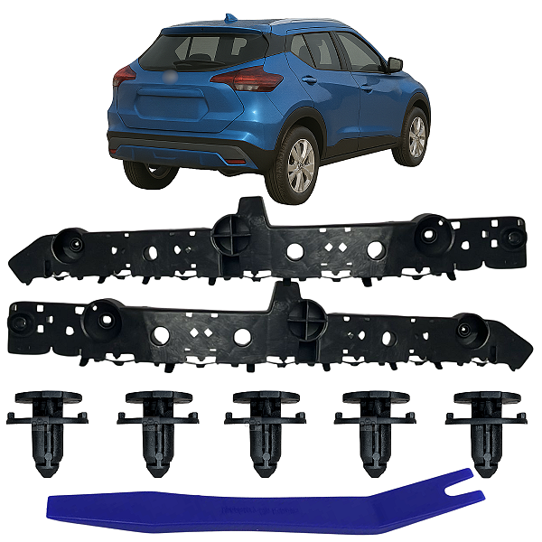 Suporte Guia Garra Parachoque Dianteiro Para Nissan Kicks 2016 à 2024